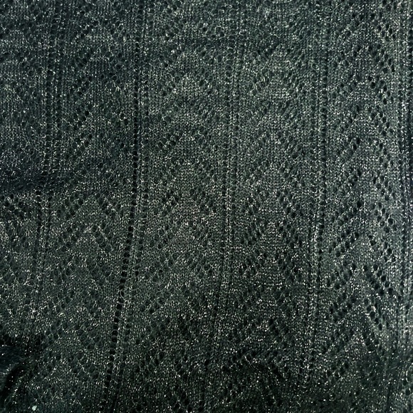 Infinity Scarf, Black Glittery Infinity Scarf - Picture 4 of 5